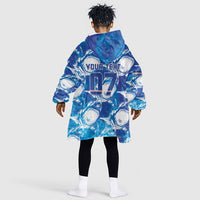 Cabo Verde WC2026 Prematch Guernsey Inspired Custom Kid Wearable Blanket Hoodie Tubaroes Azuis Making History