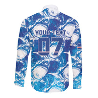 Cabo Verde WC2026 Prematch Guernsey Inspired Custom Long Sleeve Button Shirt Tubaroes Azuis Making History