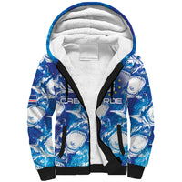 Cabo Verde WC2026 Prematch Guernsey Inspired Custom Sherpa Hoodie Tubaroes Azuis Making History
