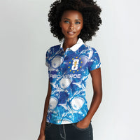 Cabo Verde WC2026 Prematch Guernsey Inspired Custom Women Polo Shirt Tubaroes Azuis Making History
