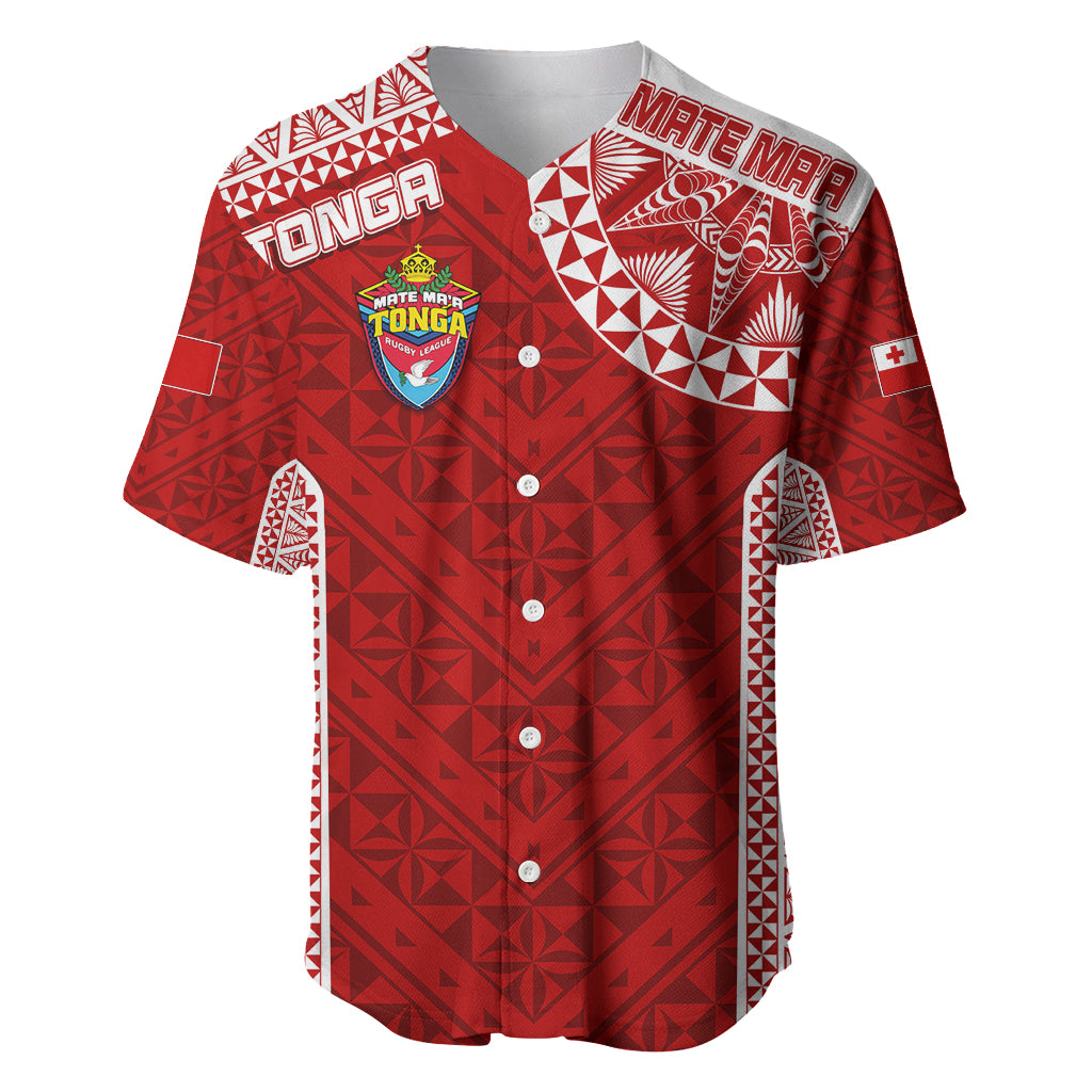 Personalised Tonga Rugby Baseball Jersey Mate Ma'a Tonga Champions LT7 - Wonder Print Shop