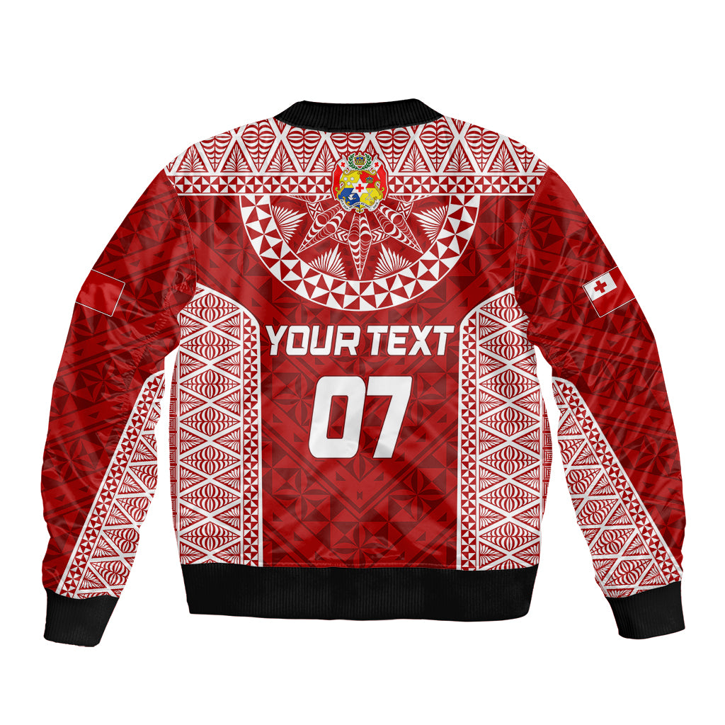 Personalised Tonga Rugby Bomber Jacket Mate Ma'a Tonga Champions LT7 - Wonder Print Shop