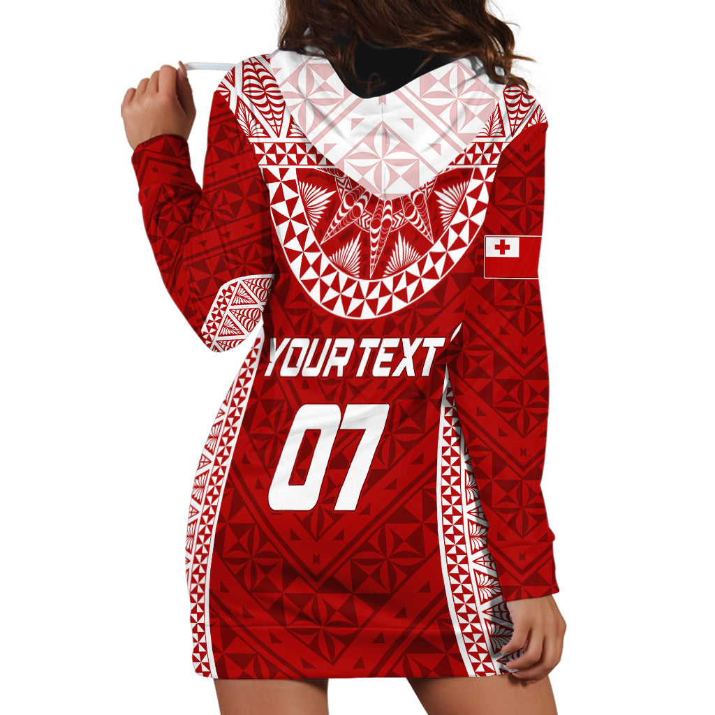 Personalised Tonga Rugby Hoodie Dress Mate Ma'a Tonga Champions - Wonder Print Shop