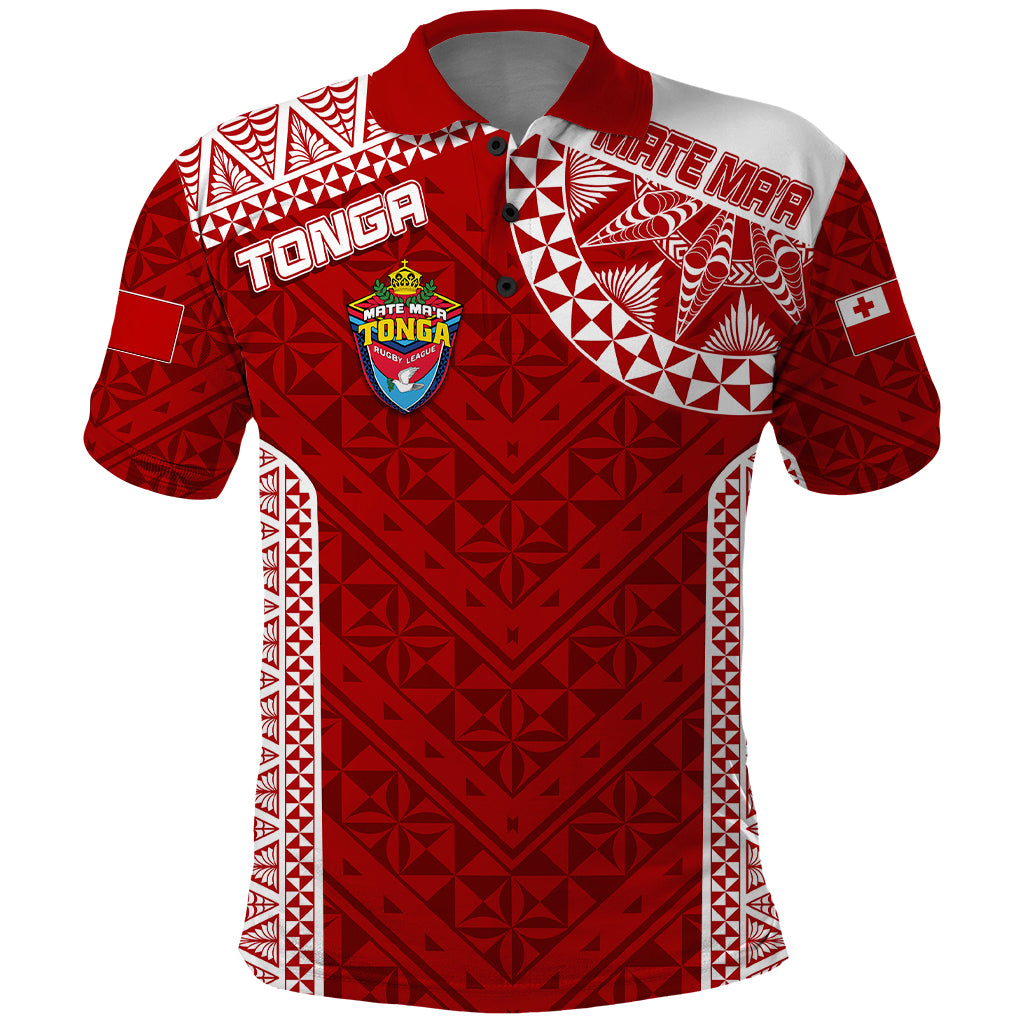Personalised Tonga Rugby Polo Shirt Mate Ma'a Tonga Champions - Wonder Print Shop