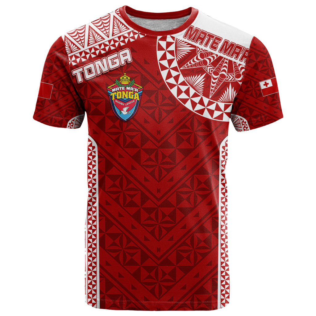 Personalised Tonga Rugby T Shirt Mate Ma'a Tonga Champions - Wonder Print Shop