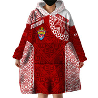 Personalised Tonga Rugby Wearable Blanket Hoodie Mate Ma'a Tonga Champions - Wonder Print Shop