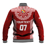 Personalised Tonga Rugby Baseball Jacket Ikale Tahi Champions World Cup 2023 LT7 - Wonder Print Shop
