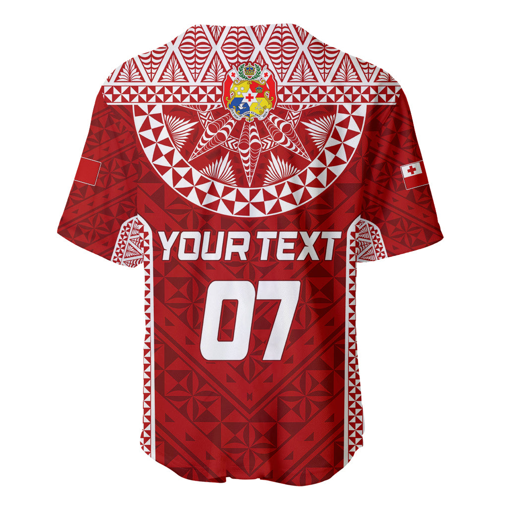 Personalised Tonga Rugby Baseball Jersey Ikale Tahi Champions World Cup 2023 LT7 - Wonder Print Shop