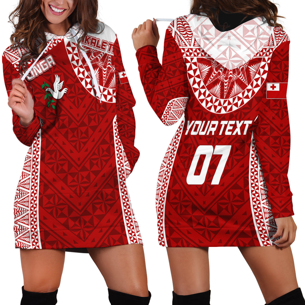 Personalised Tonga Rugby Hoodie Dress Ikale Tahi Champions World Cup 2023 - Wonder Print Shop