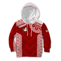 Personalised Tonga Rugby Kid Hoodie Ikale Tahi Champions World Cup 2023 - Wonder Print Shop