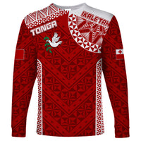 Personalised Tonga Rugby Long Sleeve Shirt Ikale Tahi Champions World Cup 2023 - Wonder Print Shop