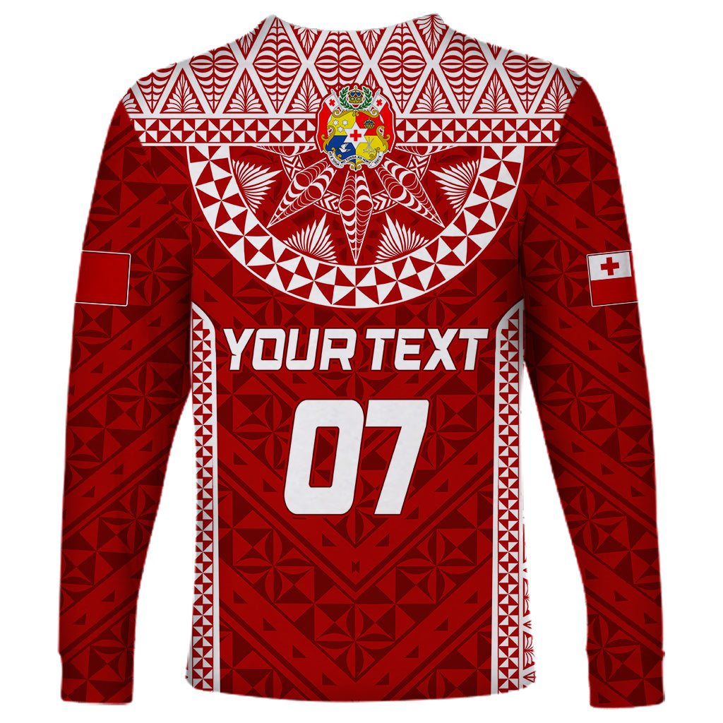 Personalised Tonga Rugby Long Sleeve Shirt Ikale Tahi Champions World Cup 2023 - Wonder Print Shop