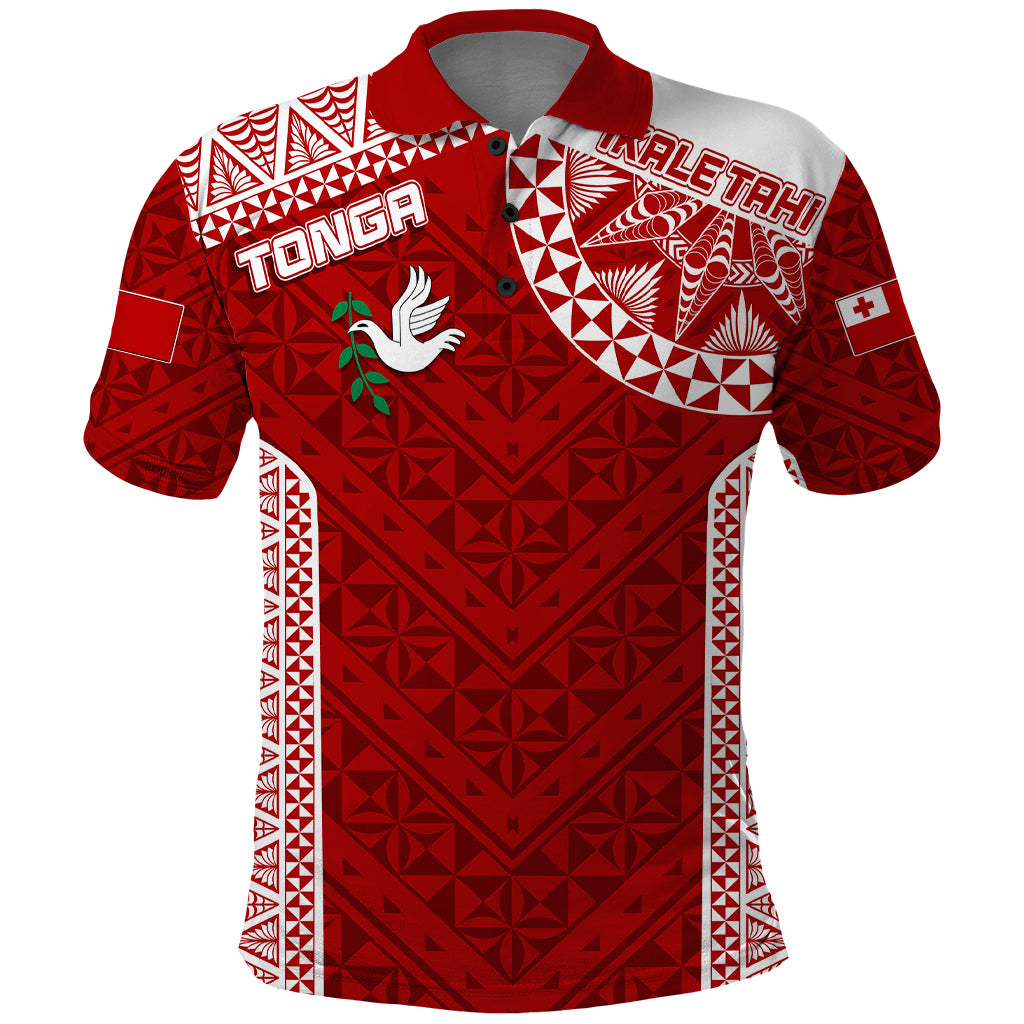 Personalised Tonga Rugby Polo Shirt Ikale Tahi Champions World Cup 2023 - Wonder Print Shop