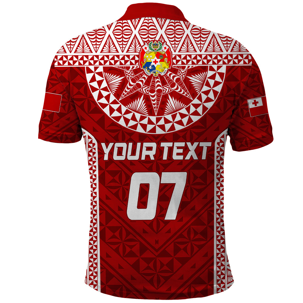 Personalised Tonga Rugby Polo Shirt Ikale Tahi Champions World Cup 2023 - Wonder Print Shop