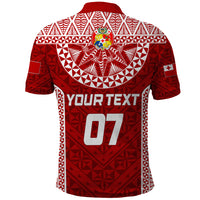Personalised Tonga Rugby Polo Shirt Ikale Tahi Champions World Cup 2023 - Wonder Print Shop