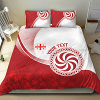 Georgia Rugby Custom Borjgalosnebi Bedding Set Champions Lelos