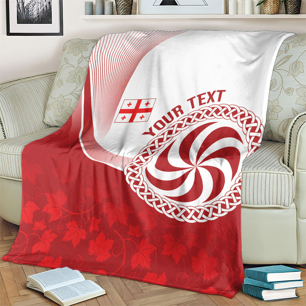 Georgia Rugby Custom Borjgalosnebi Blanket Champions Lelos