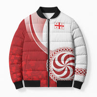 Georgia Rugby Custom Borjgalosnebi Bomber Puffer Jacket Champions Lelos