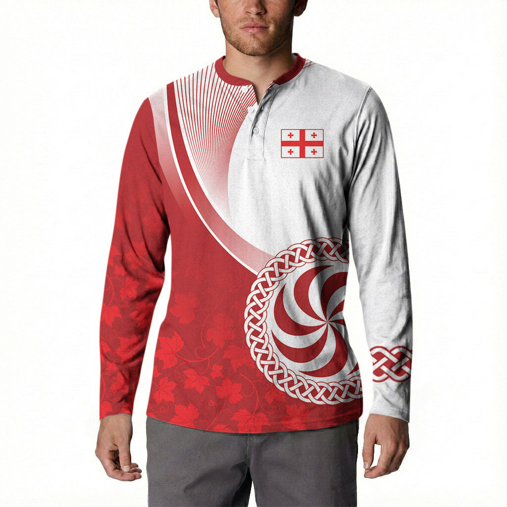 Georgia Rugby Custom Borjgalosnebi Button Sweatshirt Champions Lelos