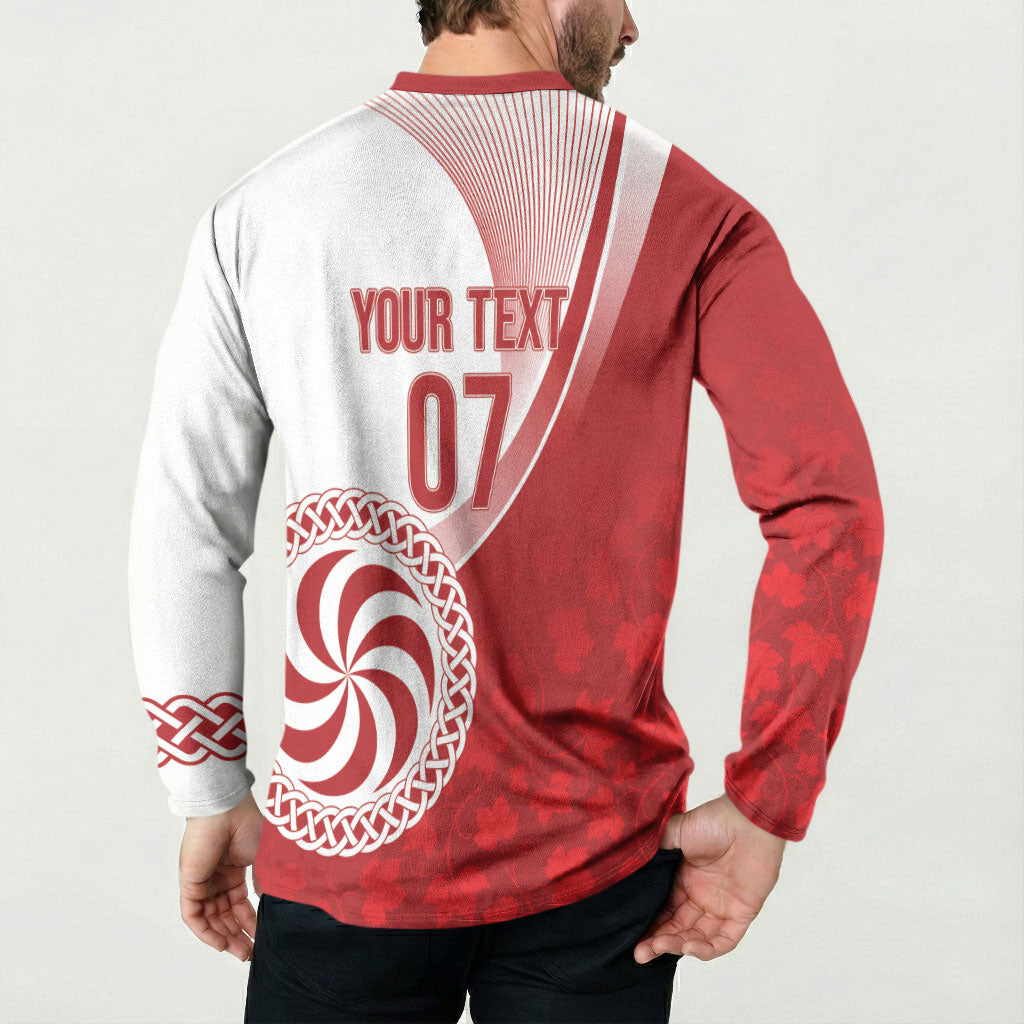 Georgia Rugby Custom Borjgalosnebi Button Sweatshirt Champions Lelos