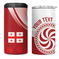 Georgia Rugby Custom Borjgalosnebi 4 in 1 Can Cooler Tumbler Champions Lelos