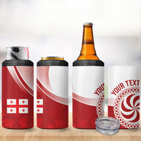 Georgia Rugby Custom Borjgalosnebi 4 in 1 Can Cooler Tumbler Champions Lelos