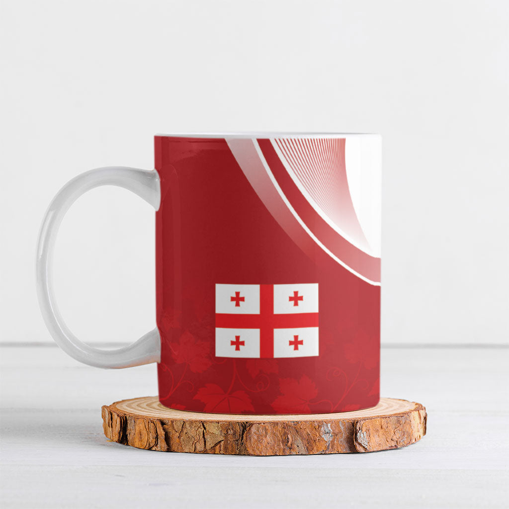 Georgia Rugby Custom Borjgalosnebi Ceramic Mug Champions Lelos