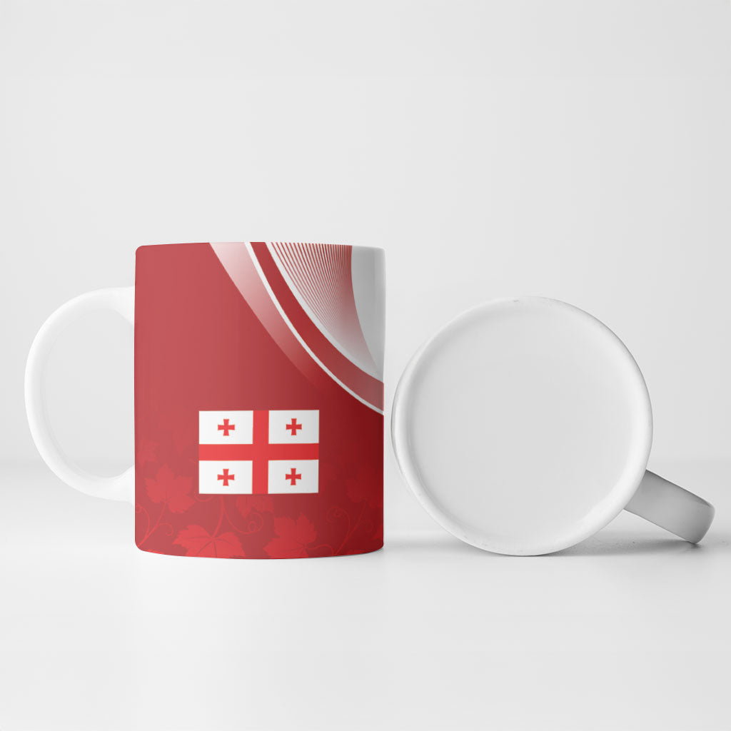 Georgia Rugby Custom Borjgalosnebi Ceramic Mug Champions Lelos