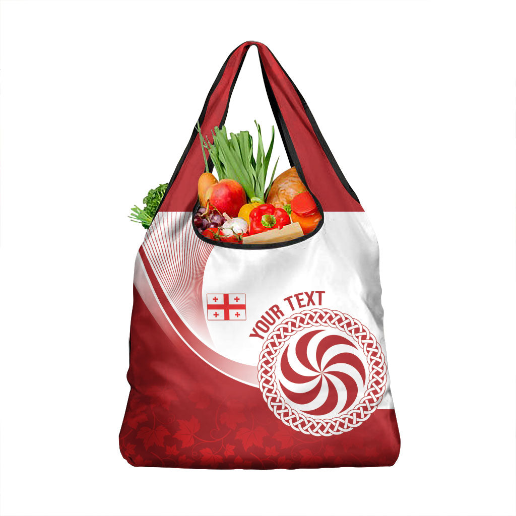 Georgia Rugby Custom Borjgalosnebi Grocery Bag Champions Lelos