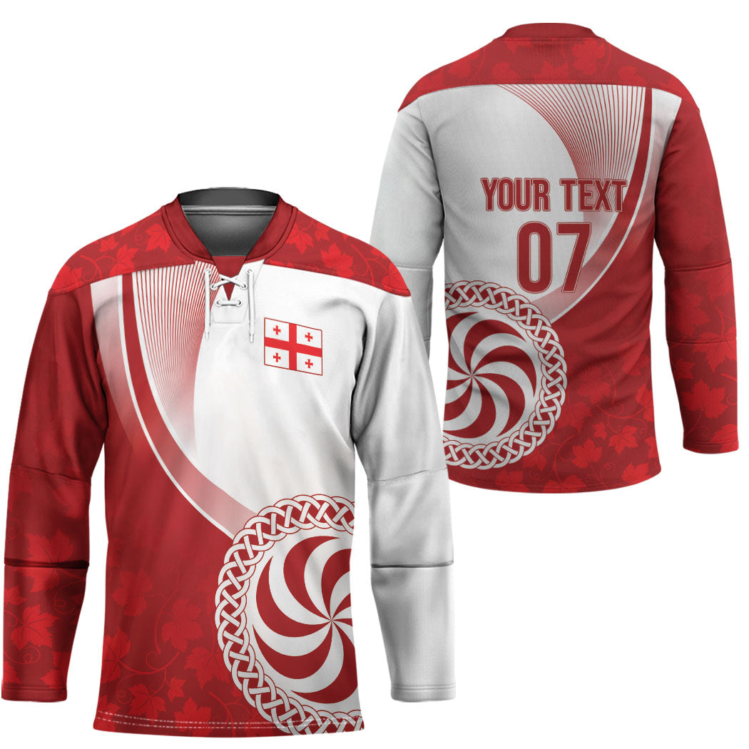 Georgia Rugby Custom Borjgalosnebi Hockey Jersey Champions Lelos