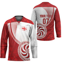 Georgia Rugby Custom Borjgalosnebi Hockey Jersey Champions Lelos