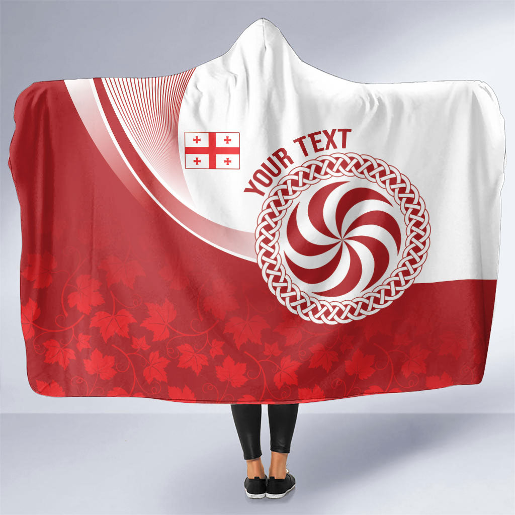 Georgia Rugby Custom Borjgalosnebi Hooded Blanket Champions Lelos