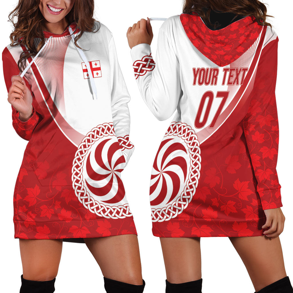 Georgia Rugby Custom Borjgalosnebi Hoodie Dress Champions Lelos