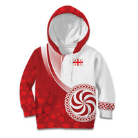 Georgia Rugby Custom Borjgalosnebi Kid Hoodie Champions Lelos