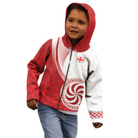 Georgia Rugby Custom Borjgalosnebi Kid Hoodie Champions Lelos