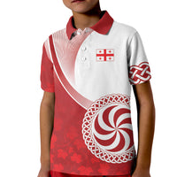 Georgia Rugby Custom Borjgalosnebi Kid Polo Shirt Champions Lelos