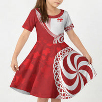 Georgia Rugby Custom Borjgalosnebi Kid Short Sleeve Dress Champions Lelos