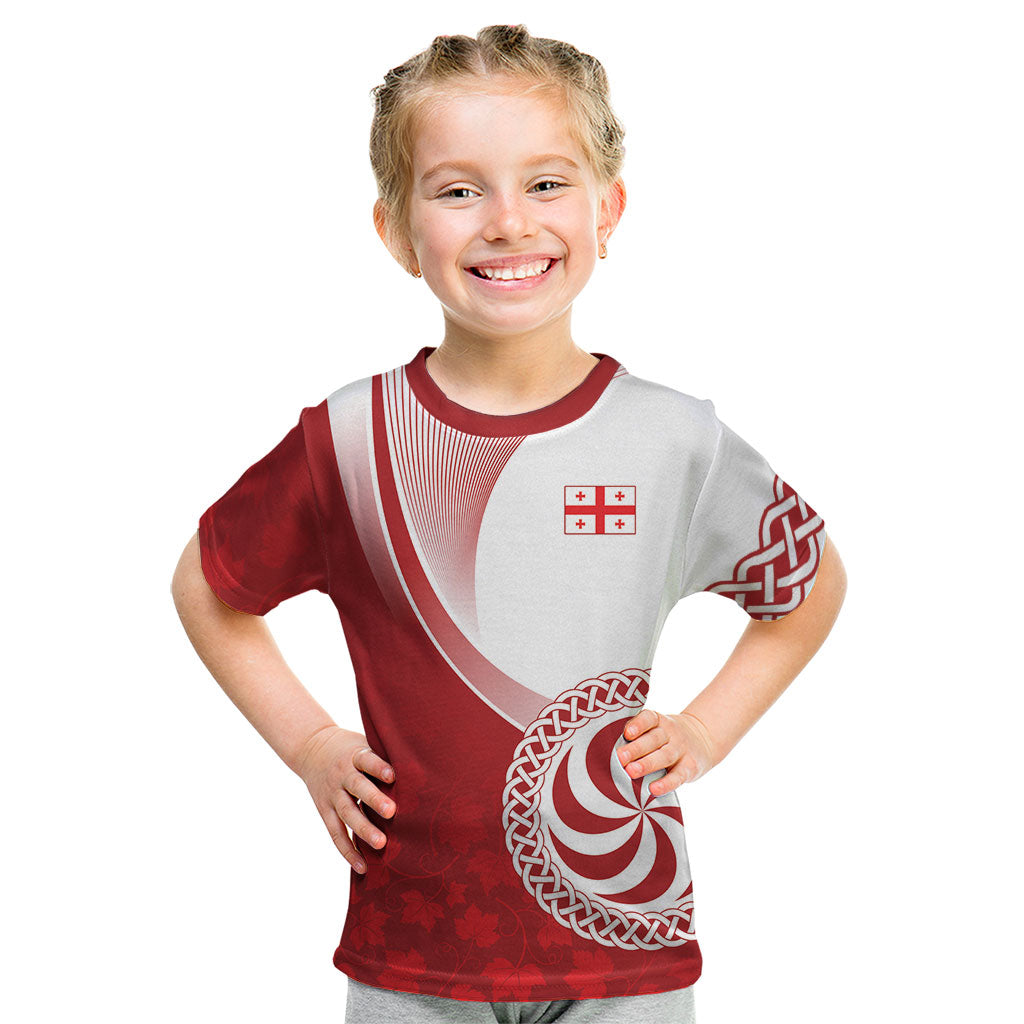 Georgia Rugby Custom Borjgalosnebi Kid T Shirt Champions Lelos
