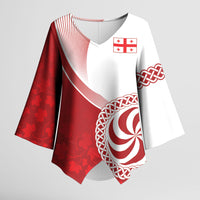 Georgia Rugby Custom Borjgalosnebi Kimono Sleeve Blouse Champions Lelos
