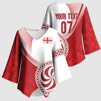 Georgia Rugby Custom Borjgalosnebi Kimono Sleeve Blouse Champions Lelos