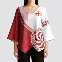 Georgia Rugby Custom Borjgalosnebi Kimono Sleeve Blouse Champions Lelos