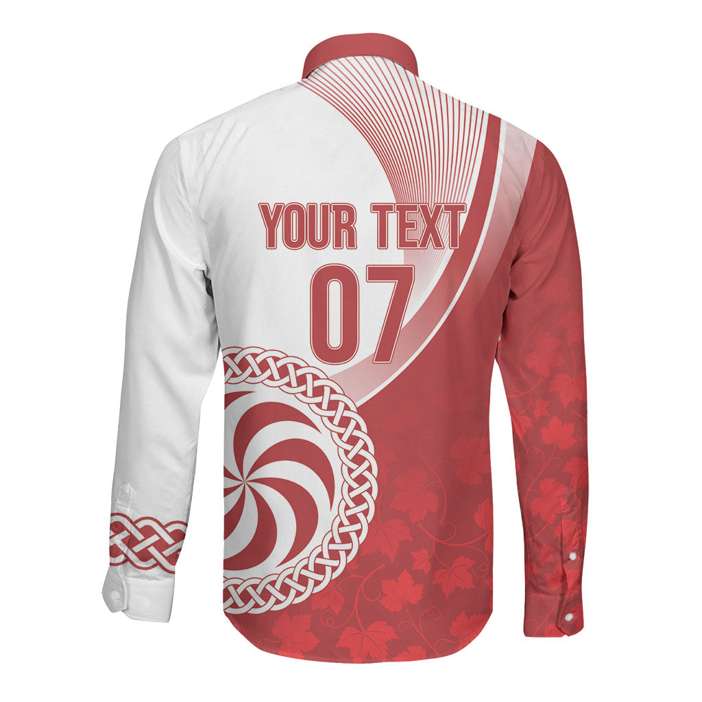 Georgia Rugby Custom Borjgalosnebi Long Sleeve Button Shirt Champions Lelos