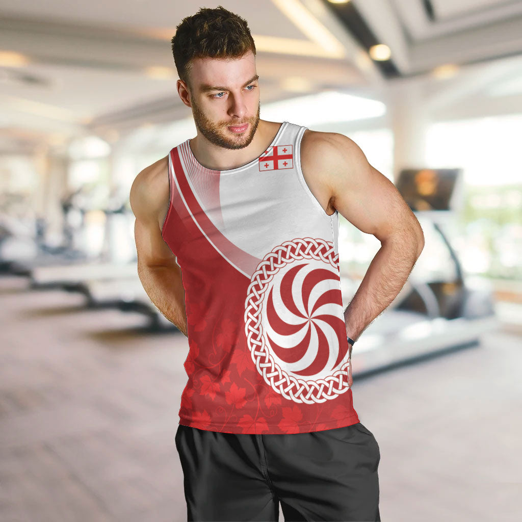 Georgia Rugby Custom Borjgalosnebi Men Tank Top Champions Lelos