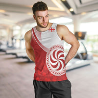 Georgia Rugby Custom Borjgalosnebi Men Tank Top Champions Lelos