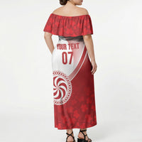 Georgia Rugby Custom Borjgalosnebi Off Shoulder Maxi Dress Champions Lelos
