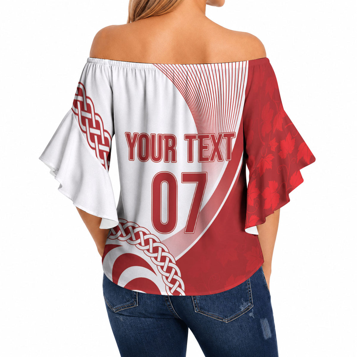 Georgia Rugby Custom Borjgalosnebi Off Shoulder Wrap Waist Top Champions Lelos