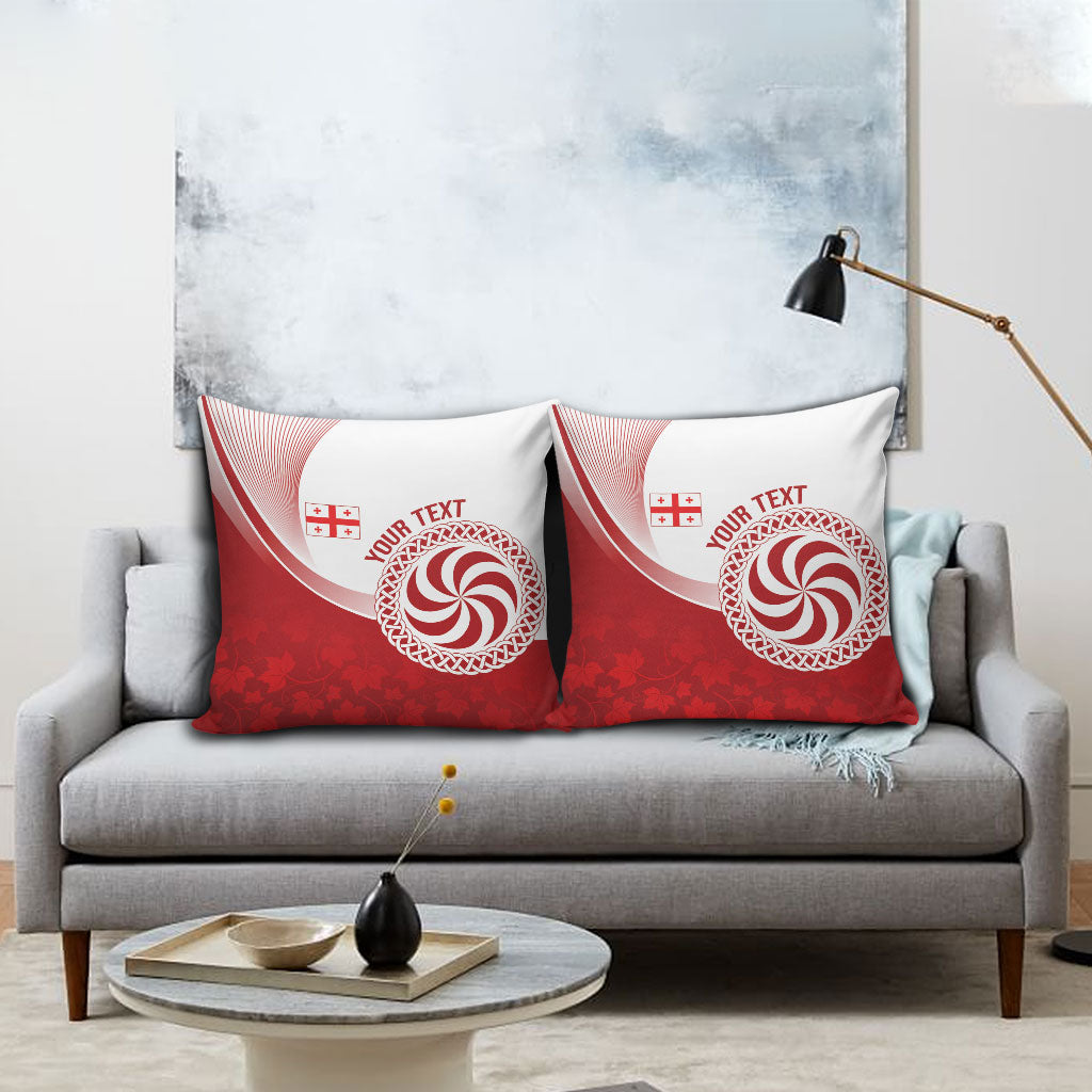 Georgia Rugby Custom Borjgalosnebi Pillow Cover Champions Lelos