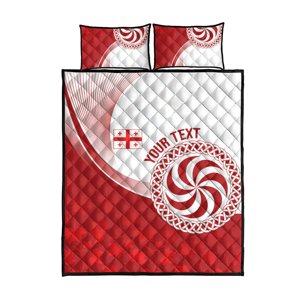 Georgia Rugby Custom Borjgalosnebi Quilt Bed Set Champions Lelos
