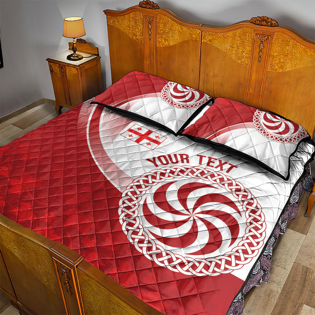 Georgia Rugby Custom Borjgalosnebi Quilt Bed Set Champions Lelos