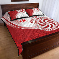 Georgia Rugby Custom Borjgalosnebi Quilt Bed Set Champions Lelos